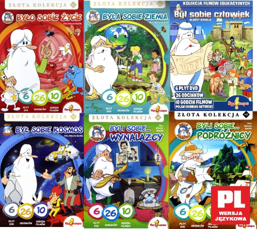 Kolekcja Było Sobie: Była Sobie Ziemia / Był Sobie Kosmos / Był sobie Człowiek / Było Sobie Życie / Byli Sobie Wynalazcy / Byli Sobie Podróżnicy / Pakiet [36DVD]