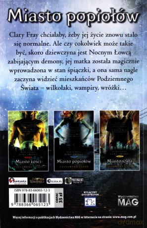 Dary Anioła (Tom 2) Miasto popiołów - Cassandra Clare [KSIĄŻKA]