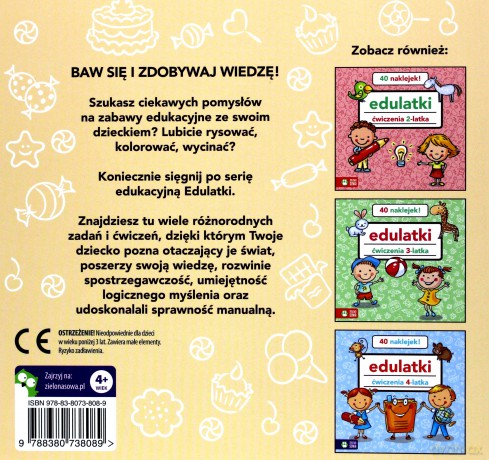 Edulatki. Ćwiczenia 5-latka - Dominika Bylica [KSIĄŻKA]