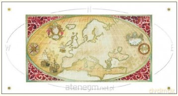 Karnet 12x23 G06 42A 320 + koperta Mapa Europy
