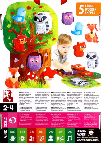 Montessori Pierwsze Puzzle Las