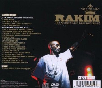 Rakim: The Archive - Live Lost And Found [CD]+[DVD]