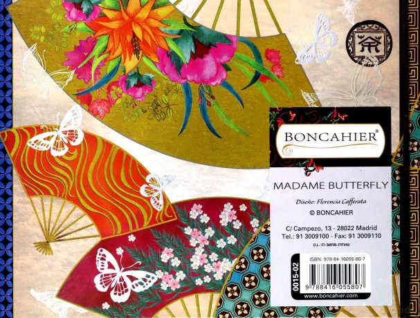 Notatnik ozdobny 0015-02 MADAME BUTTERFLY