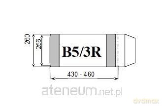 Okładka książkowa regulowana B5/3R (25 szt)