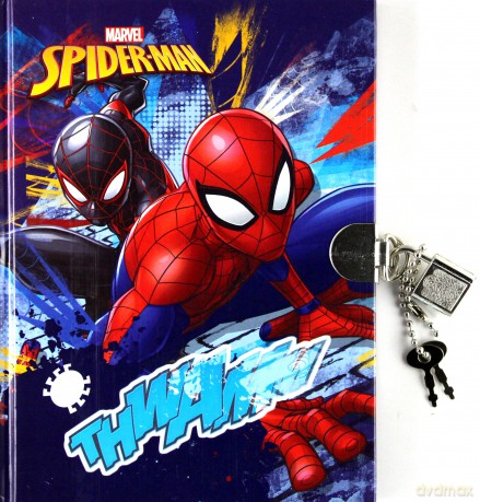 Pamiętnik z kłódką Spider Man
