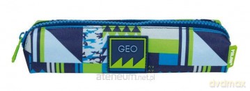 Piórnik mini Geo New niebieski