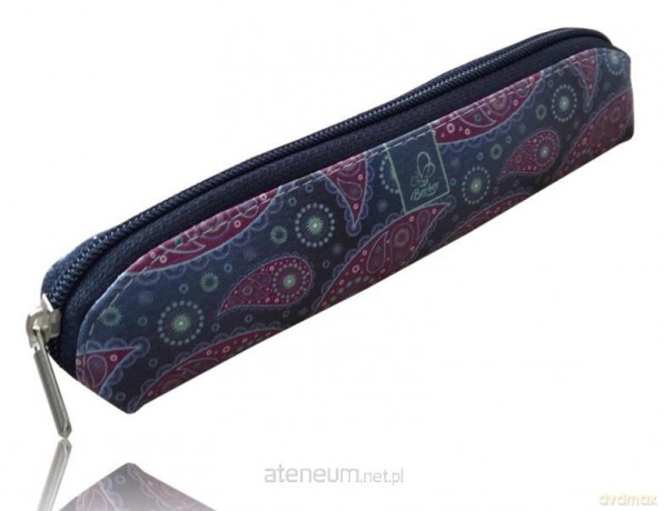 Piórnik mini oczka Bordo/fuksja PM-08