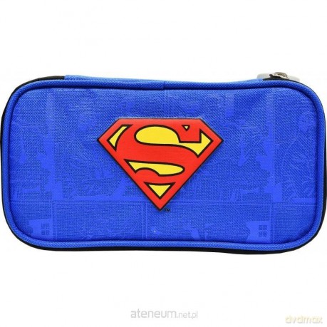 Piórnik owalny kompaktowy Superman