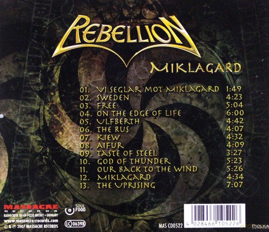 Rebellion: Miklagard [CD]