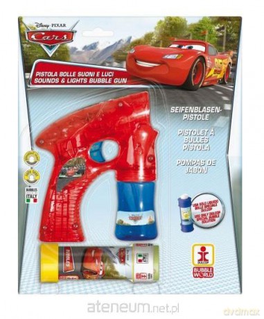 Pistolet do robienia baniek mydlanych duży Cars