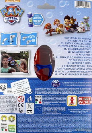 Pistolet do robienia baniek mydlanych Paw Patrol