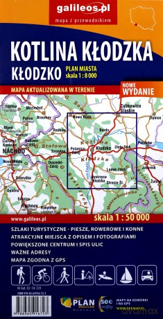 Plan miasta - Kłodzko. Kotlina Kłodzka 1:8 000 [KSIĄŻKA]