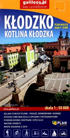 Plan miasta - Kłodzko. Kotlina Kłodzka 1:8 000 [KSIĄŻKA]