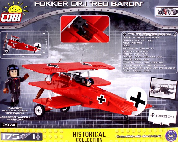 Small Army Fokker Dr. I Red Baron [KLOCKI]