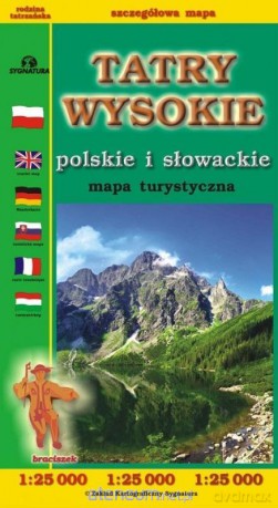 Tatry Wysokie polskie i słowackie mapa - Michał Siwicki, Witold Czajka