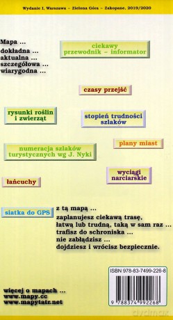 Tatry Wysokie polskie i słowackie mapa - Michał Siwicki, Witold Czajka