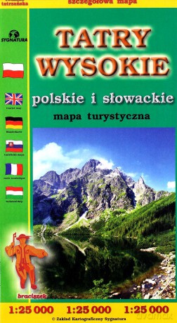 Tatry Wysokie polskie i słowackie mapa - Michał Siwicki, Witold Czajka