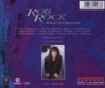 Rob Rock: Rage Of Creation [CD]
