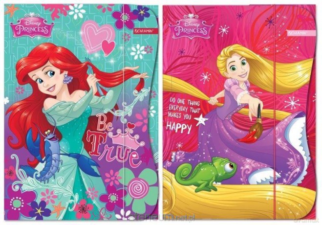 Teczka z gumką A4 Princess mix wzorów