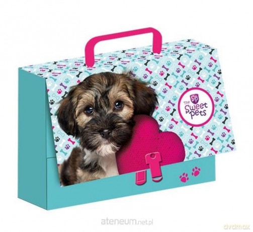 Teczka z rączką walizeczka mała Sweet Pets Pies