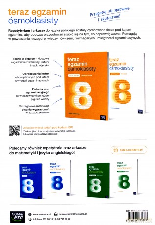 Teraz egzamin ósmoklasisty. Język polski Repetytorium [KSIĄŻKA]