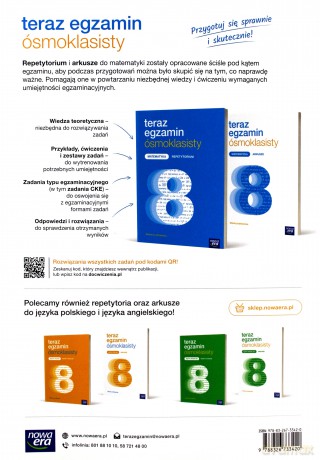Teraz egzamin ósmoklasisty. Matematyka Repetytorium [KSIĄŻKA]
