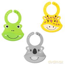 Nuby Roly Poly Animal Face Bib Śliniak