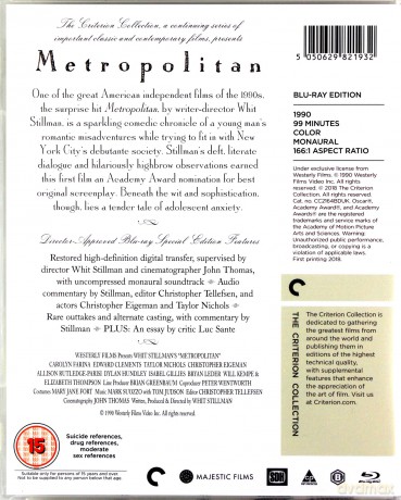Metropolitan [Blu-Ray]
