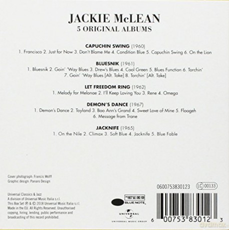 Jackie Mclean: 5 Original Albums [5CD]