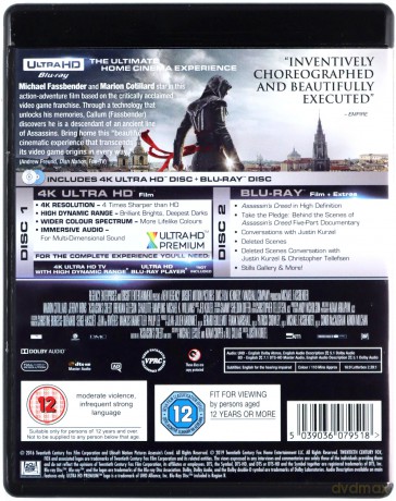 Assassin's Creed [Blu-Ray 4K]+[Blu-Ray]