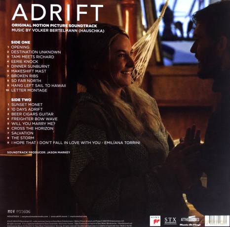 Adrift soundtrack (41 Dni Nadziei) (Blue) [Winyl]