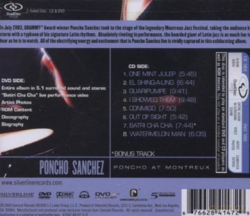 Poncho Sanchez: Poncho At Montreux (dual disc) [CD]
