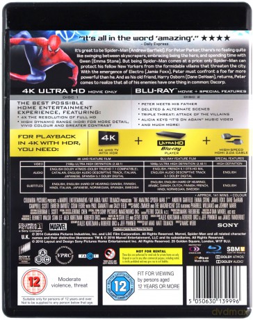 Amazing Spiderman 2, The [Blu-Ray 4K]+[Blu-Ray]