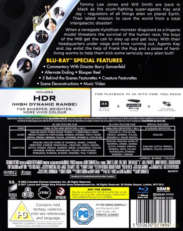 Faceci w czerni II [Blu-Ray 4K]+[Blu-Ray]