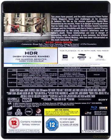Spider-Man 2 [Blu-Ray 4K]+[Blu-Ray]