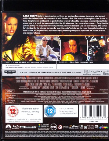 Lara Croft: Tomb Raider - The Cradle of Life [Blu-Ray 4K]+[Blu-Ray]