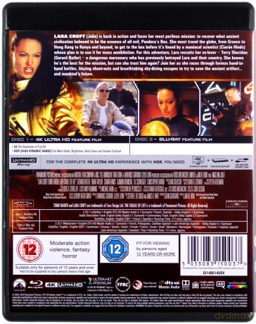 Lara Croft: Tomb Raider - The Cradle of Life [Blu-Ray 4K]+[Blu-Ray]