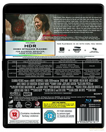 Spider-Man [Blu-Ray 4K]+[Blu-Ray]