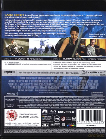 Lara Croft: Tomb Raider [Blu-Ray 4K]+[Blu-Ray]