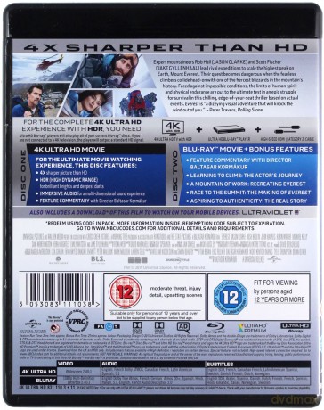 Everest [Blu-Ray 4K]+[Blu-Ray]