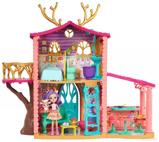 Lalka Enchantimals + domek jelonków
