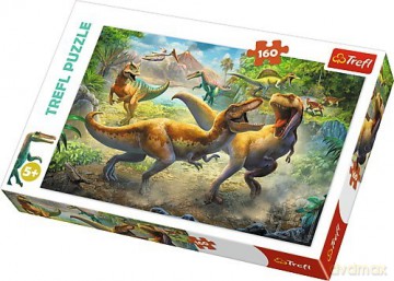 TREFL 160 el. Walczące Tyranozaury [PUZZLE]