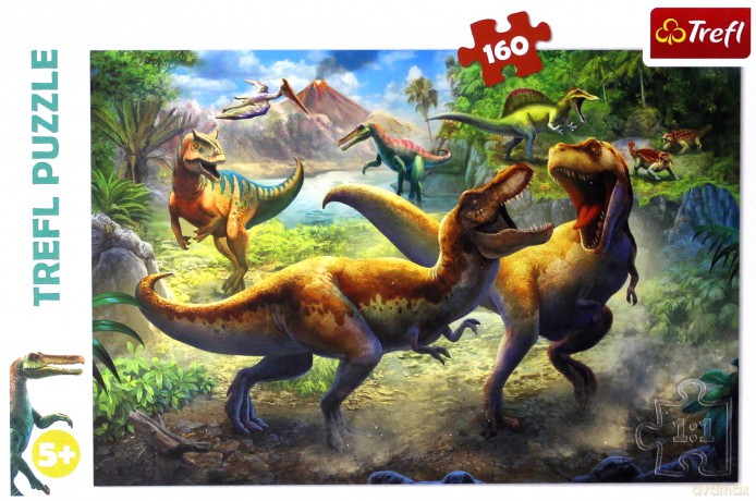 TREFL 160 el. Walczące Tyranozaury [PUZZLE]