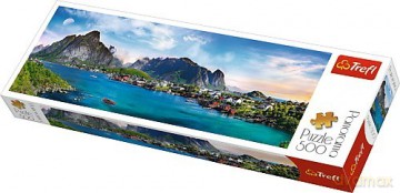 TREFL 500 el. Panorama - Archipelag Lofoty, Norwegia [PUZZLE]