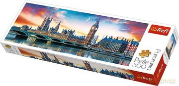 TREFL 500 el. Panorama - Big Ben i Pałac Westminsterski [PUZZLE]