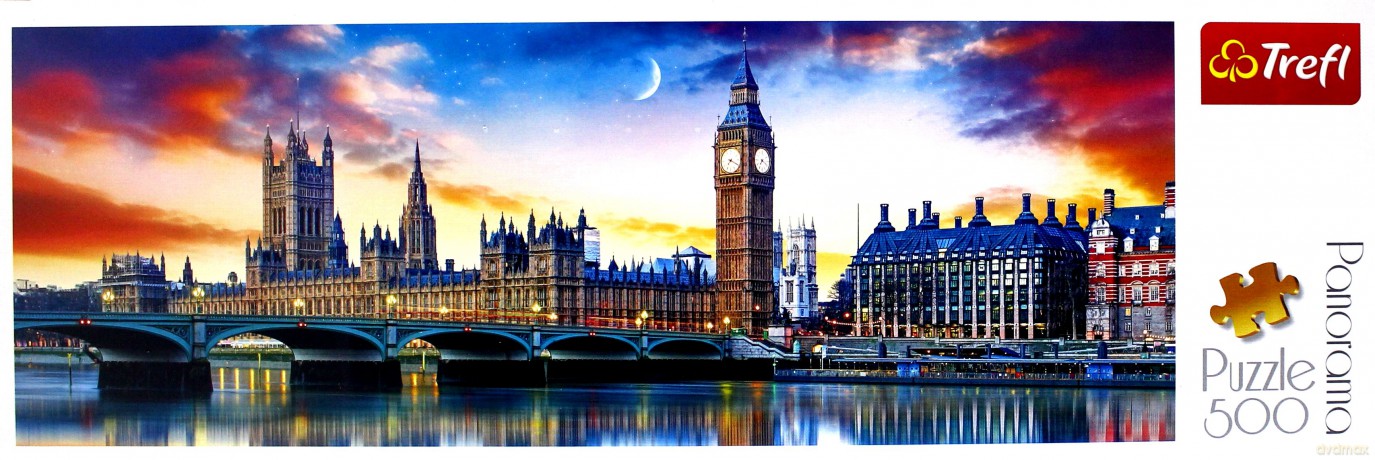 TREFL 500 el. Panorama - Big Ben i Pałac Westminsterski [PUZZLE]