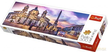 TREFL 500 el. Panorama - Piazza Navona, Rzym [PUZZLE]