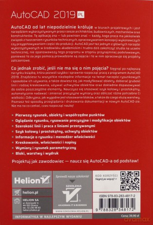 AutoCAD 2019 PL. Pierwsze kroki - Andrzej Pikoń [KSIĄŻKA]