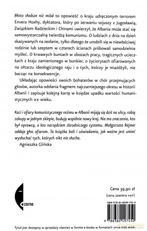 Błoto słodsze niż miód. Głosy komunistycznej Albanii - Małgorzata Rejmer [KSIĄŻKA]