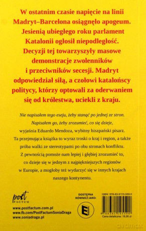 Co z tą Katalonią - Eduardo Mendoza [KSIĄŻKA]